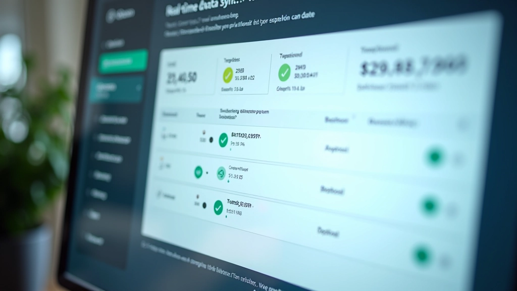 Real-time data synchronization dashboard
